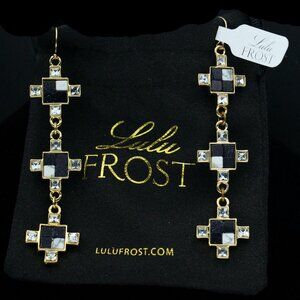 VERUSHKA TRIPLE DROP MOSAIC EARRINGS - JEGTL2